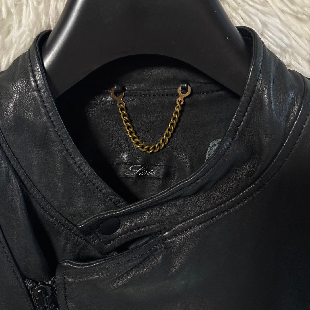 sisii シシ　レザーライダース　ジャケット　M ブラック　キルティング
