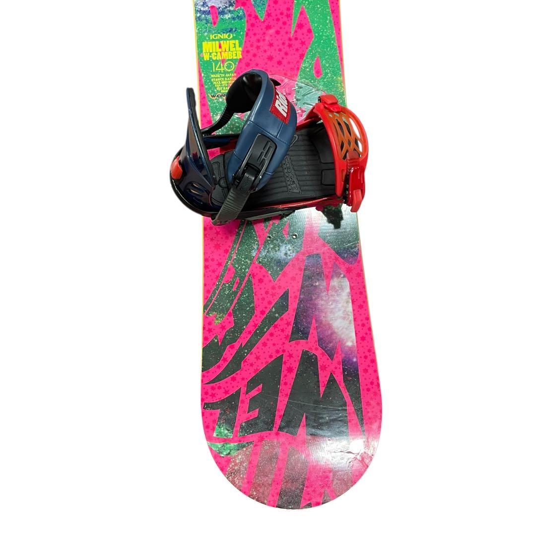 美品　IGNIO MILWEL W-CAMBER 140cm ビンディング