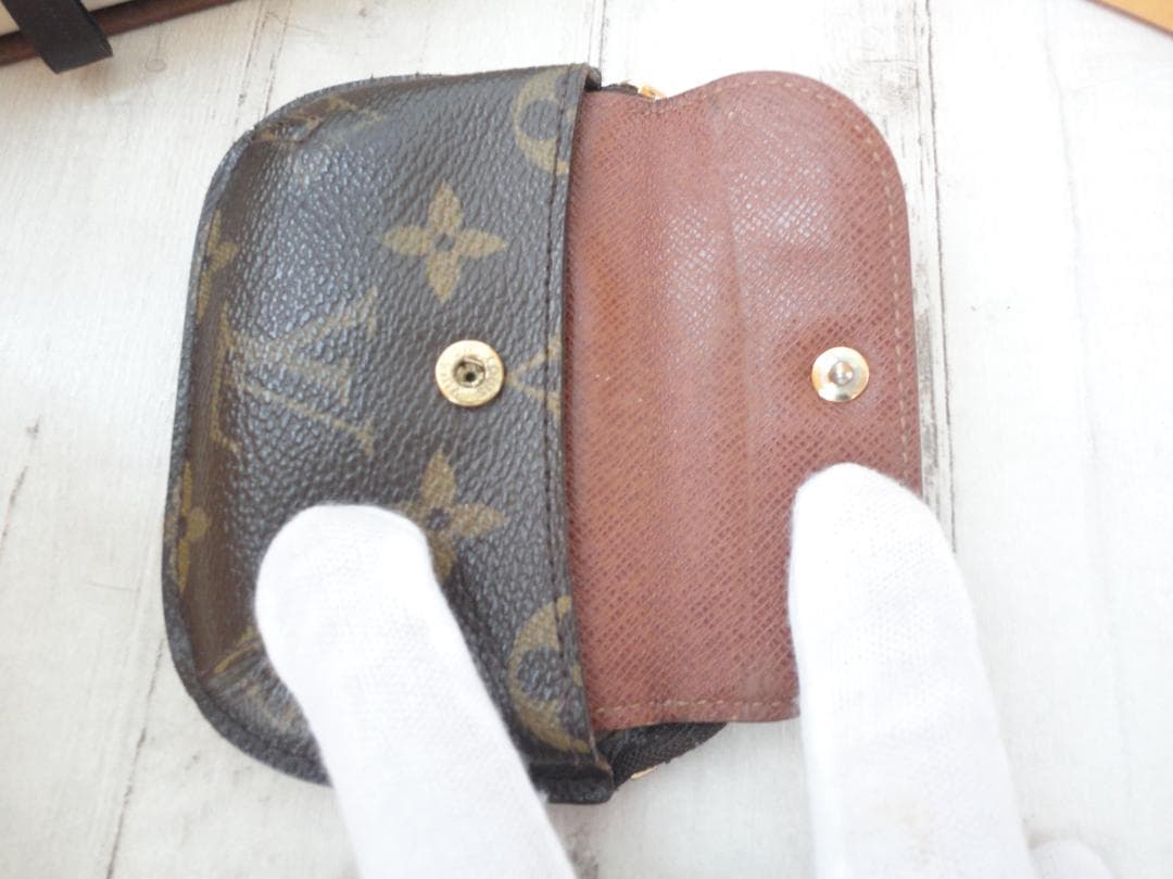 美品★ルイ・ヴィトン モノグラム【ケース】ポルトモネ・シリング★B14