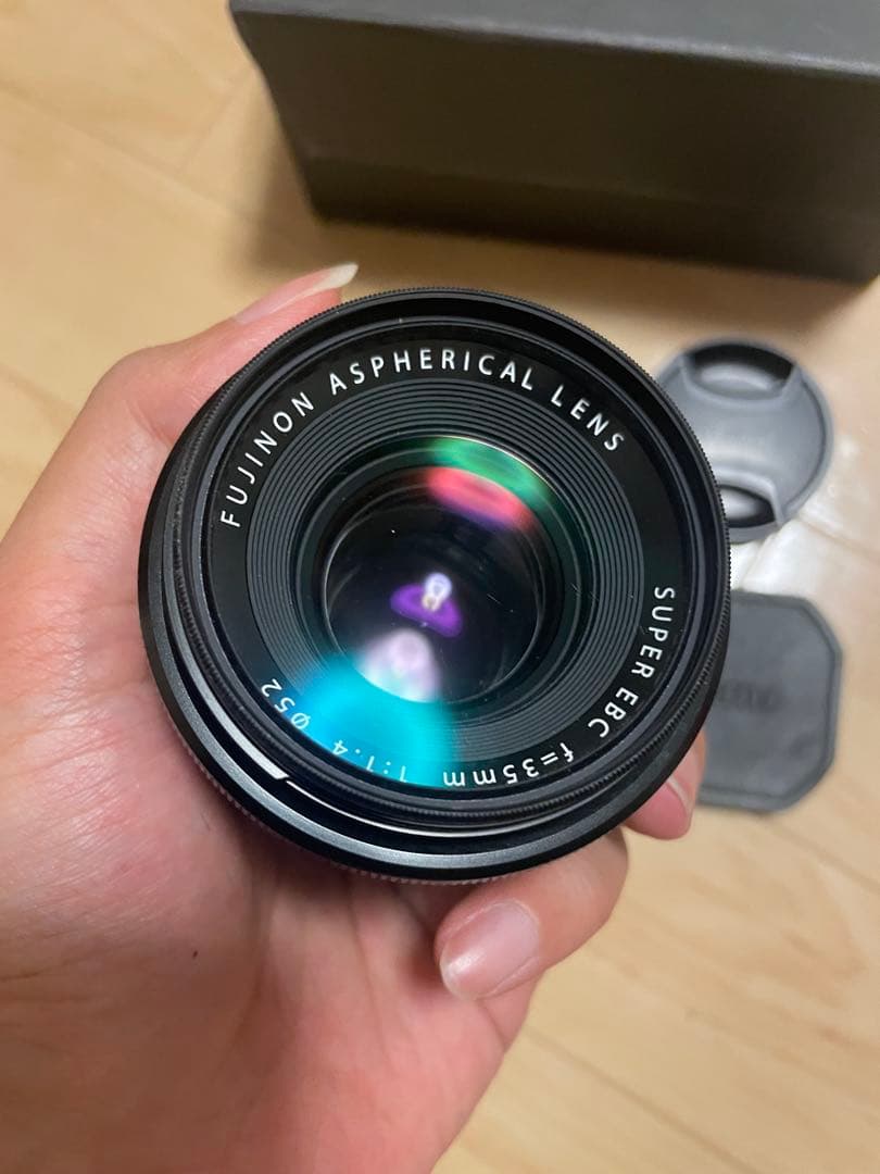 富士フィルム XF 35mm f1.4 単焦点レンズ　保護フィルタ付　中古美品