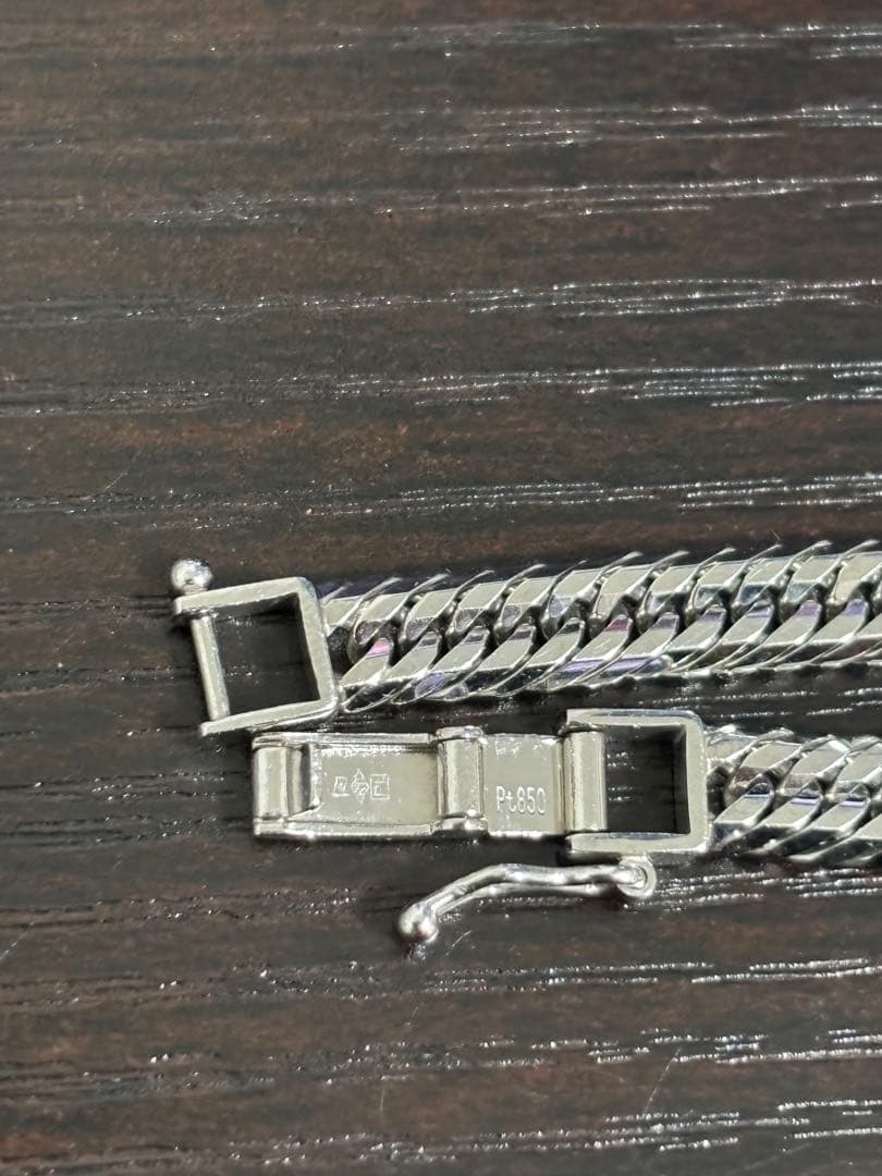 プラチナ　pt850 46.3g 12面トリプルカット　 喜平　45cm