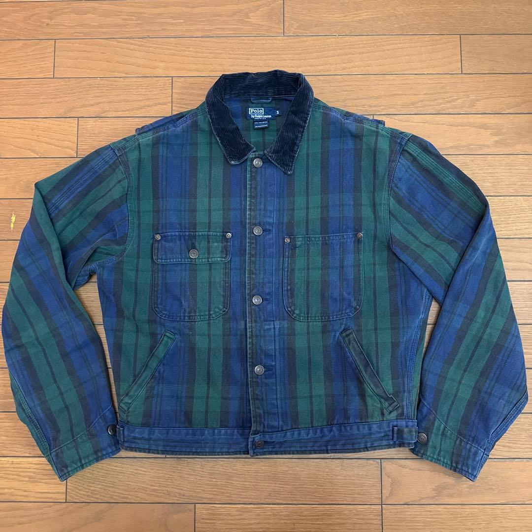ラルフローレン 80s-90s USA製 ショートチェックジャケット Mサイズ