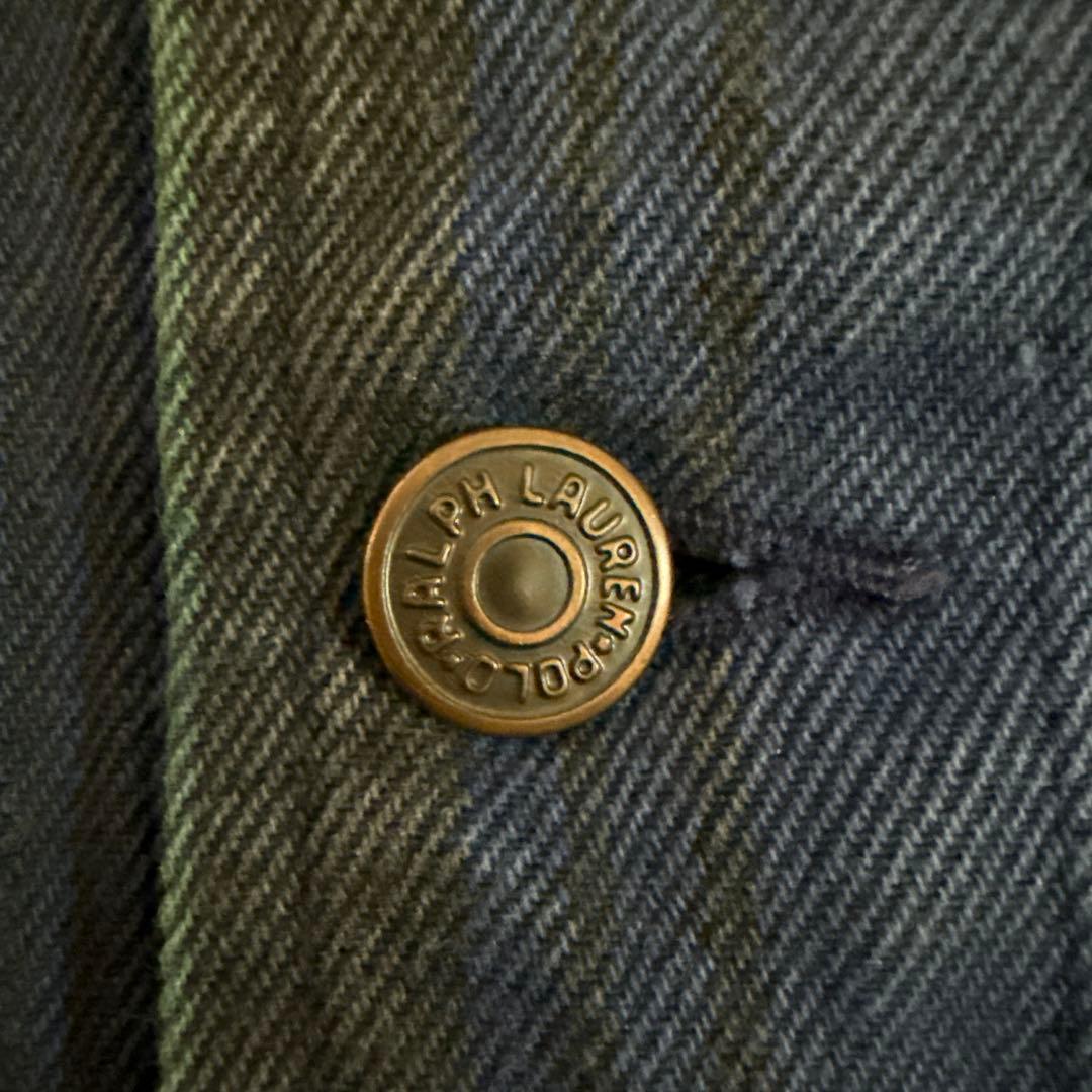 ラルフローレン 80s-90s USA製 ショートチェックジャケット Mサイズ
