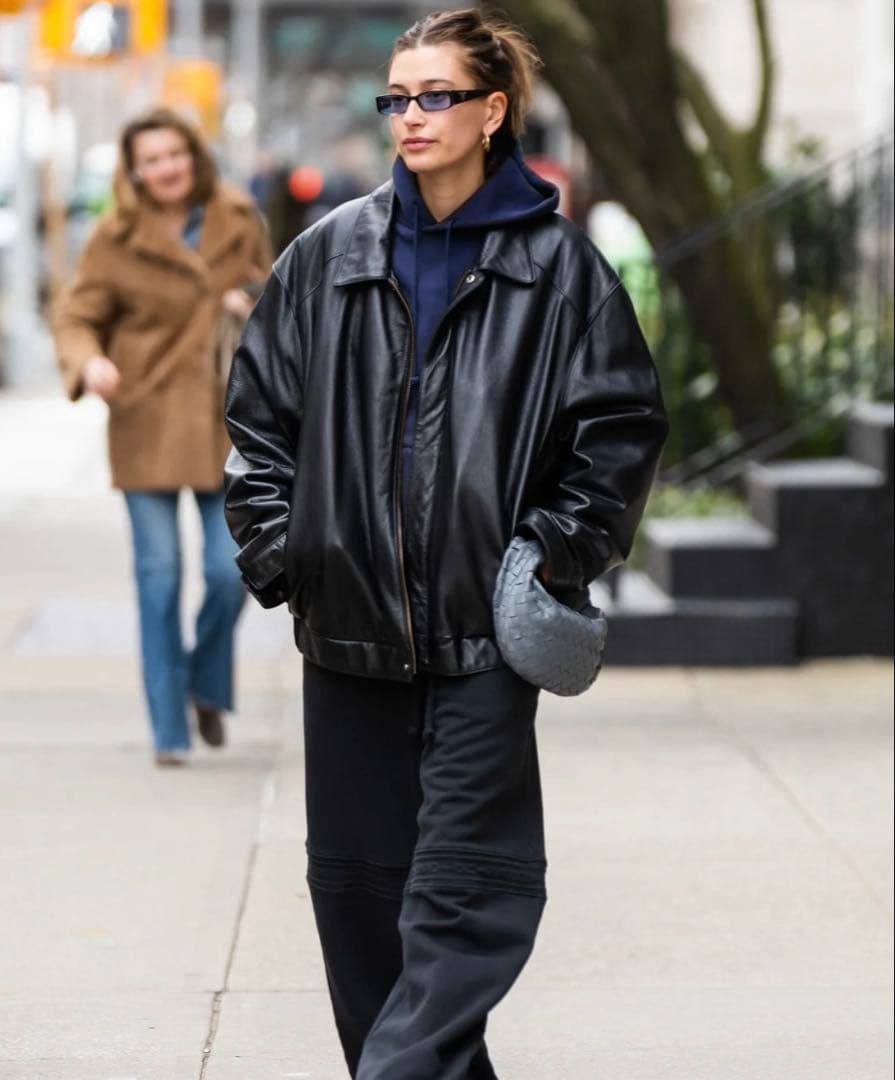 TANNERY WESTの最高峰羊レザーブルゾンジャケット黒　M