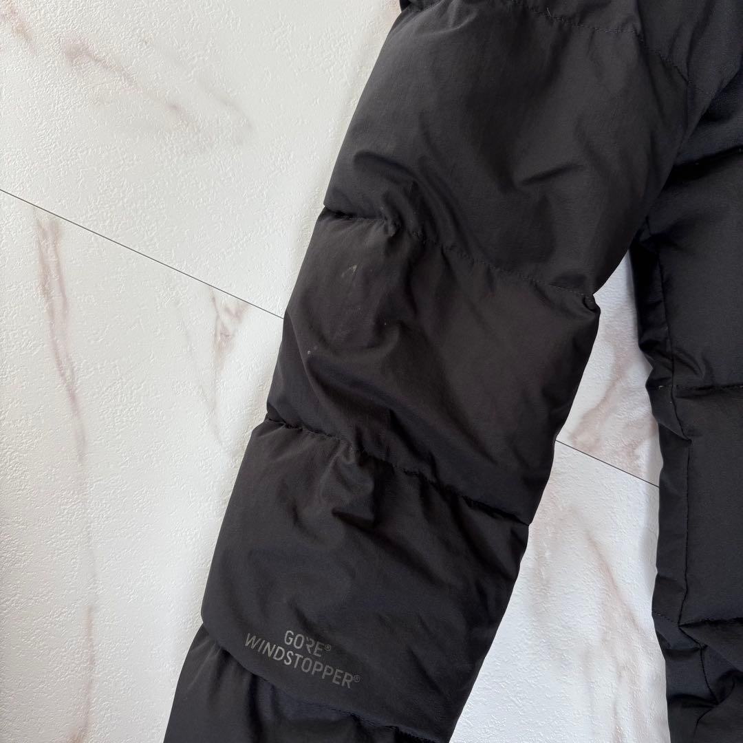 人気◆THE NORTH FACE ウィンドストッパー ダウンコート黒 M