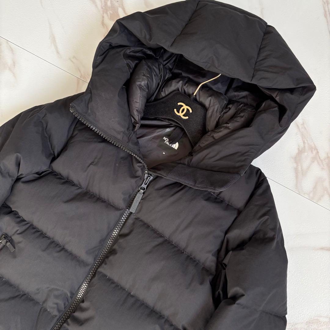 人気◆THE NORTH FACE ウィンドストッパー ダウンコート黒 M