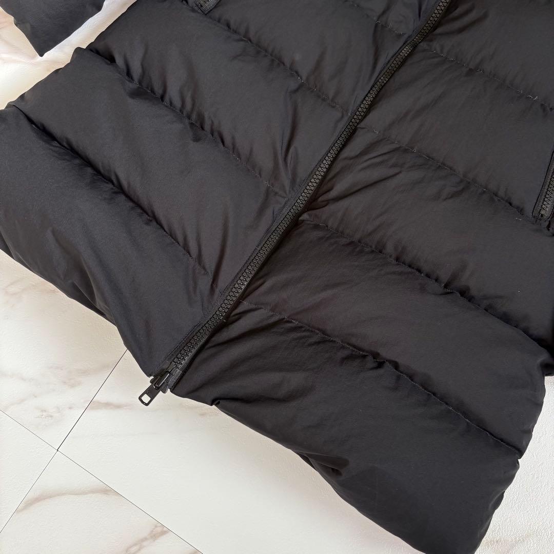 人気◆THE NORTH FACE ウィンドストッパー ダウンコート黒 M