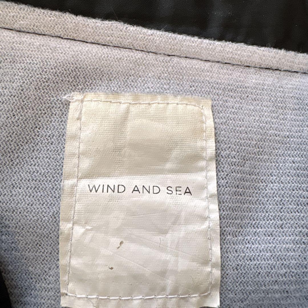 ウィンダンシー ビッグロゴ ナイロン コーチジャケット 両面プリント M 黒 赤