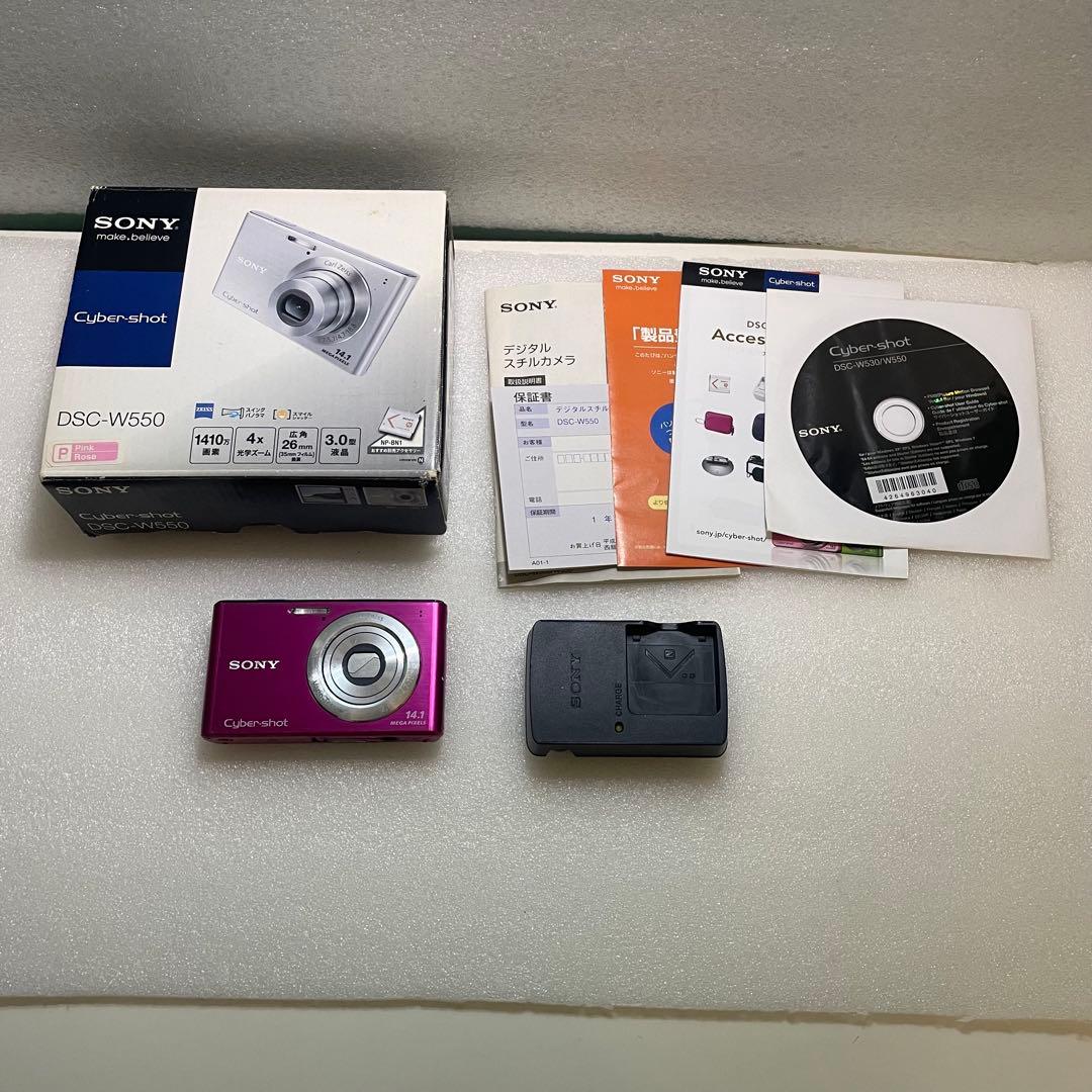 SONY DSC-W550 ピンク　コンデジ　デジカメ