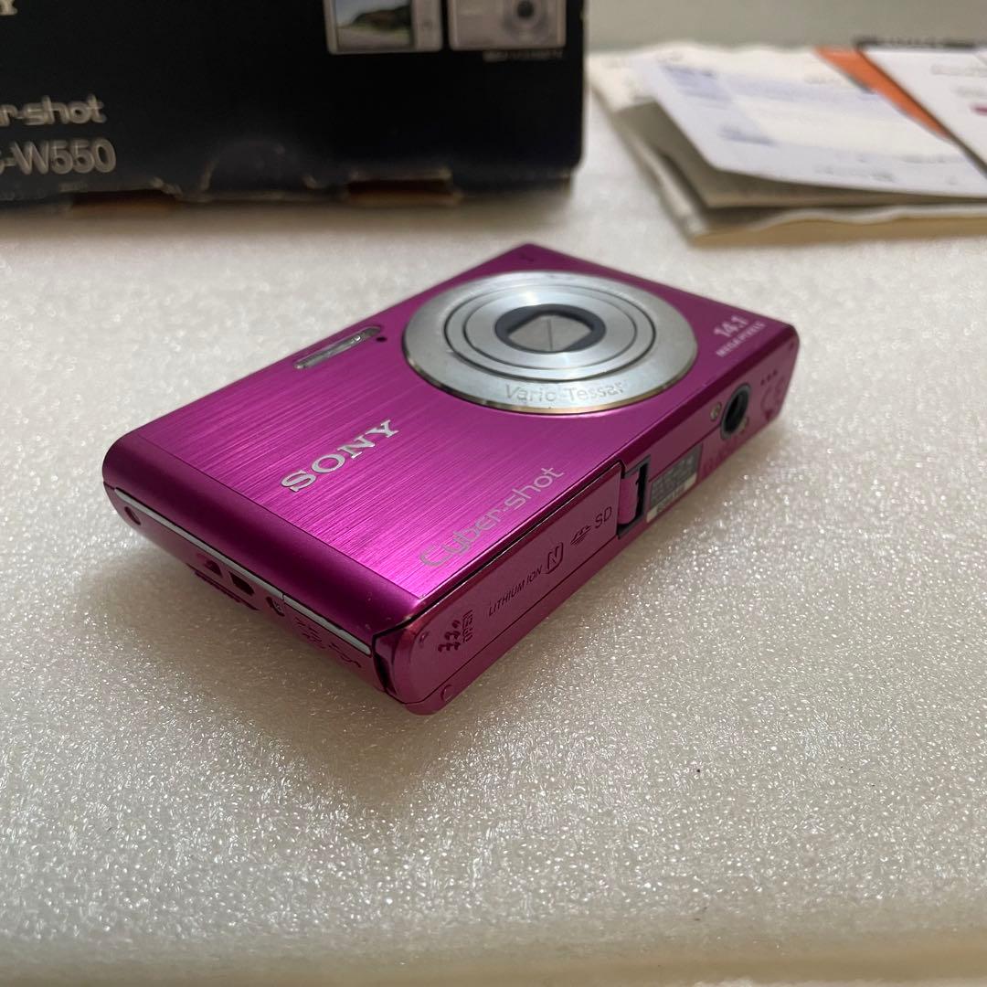 SONY DSC-W550 ピンク　コンデジ　デジカメ