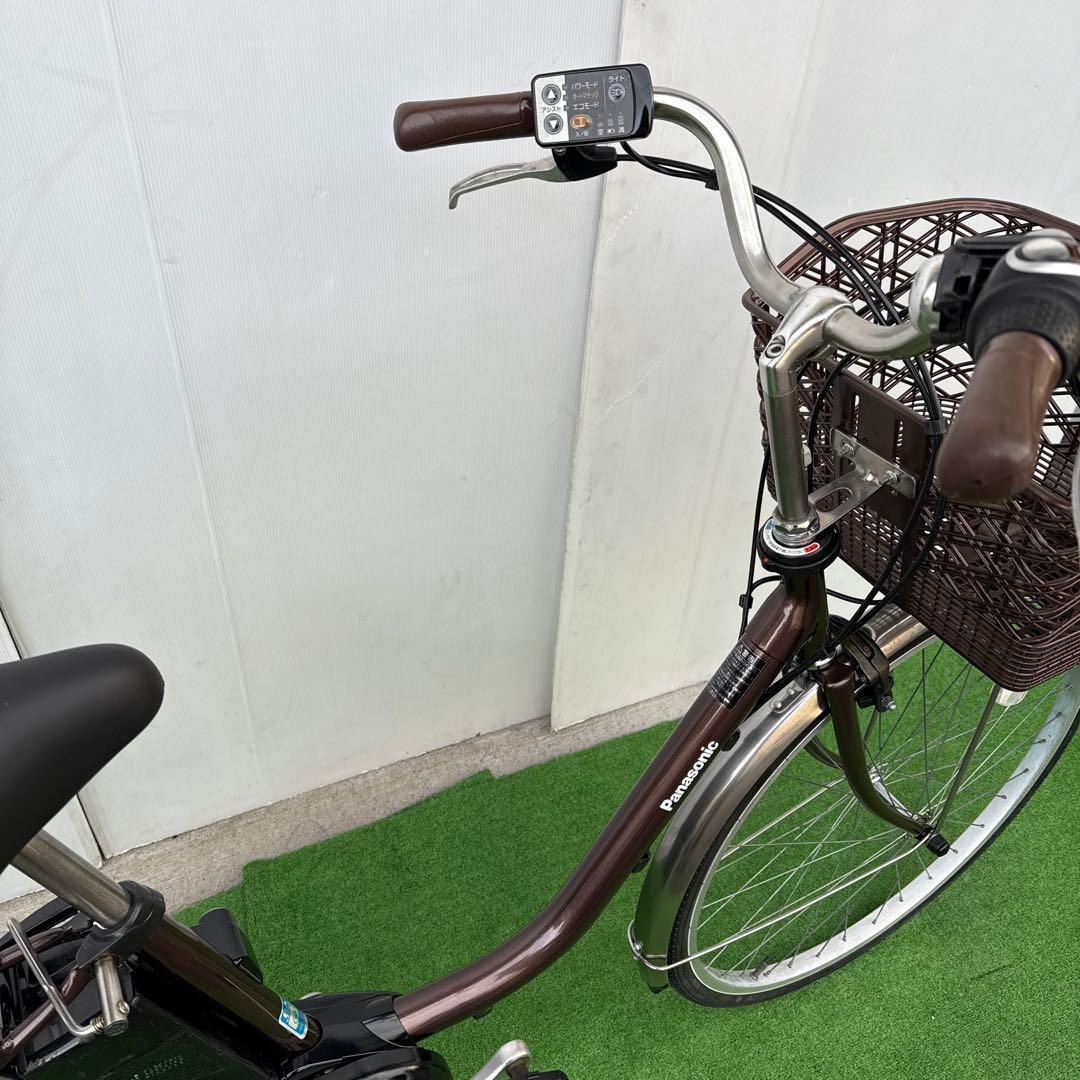 Panasonicパナソニック電動アシスト自転車26インチ8.9Ahブラウン美品