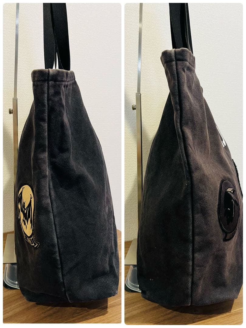 希少! コムデギャルソン・オム　キャンバストートバッグ　ワッペン　ロゴドン