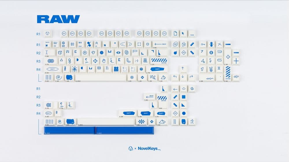 NovelKeys PBT RAW キーキャップセット