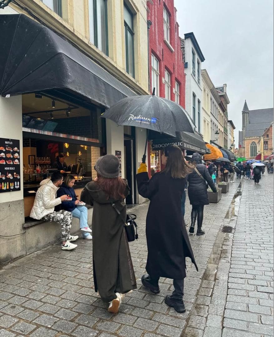 PINUE ロングダッフルコート S チャコール