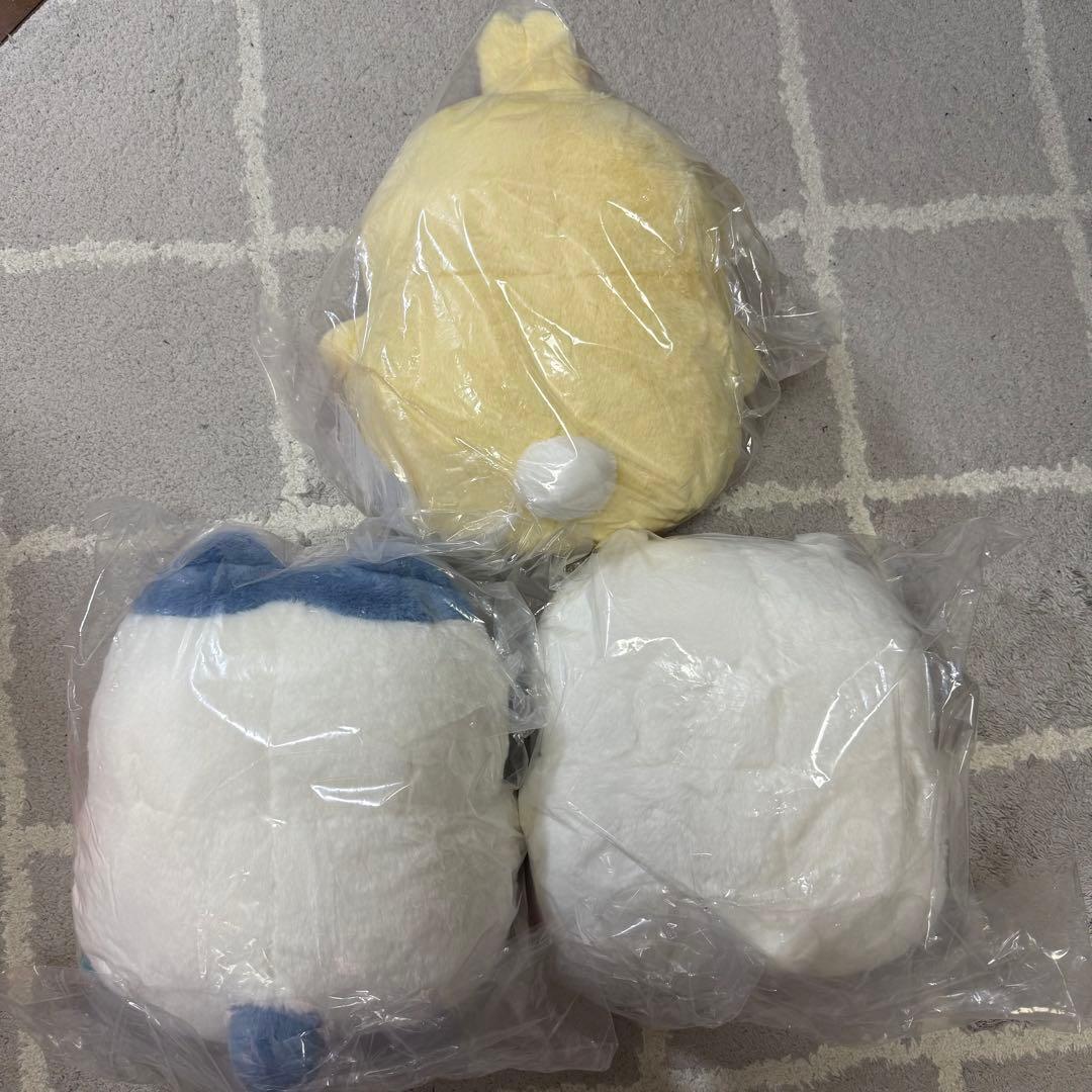 ちいかわ　ハチワレ　うさぎ　重め　ぼっちゃり抱っこぬいぐるみ　3種　ぽっちゃり