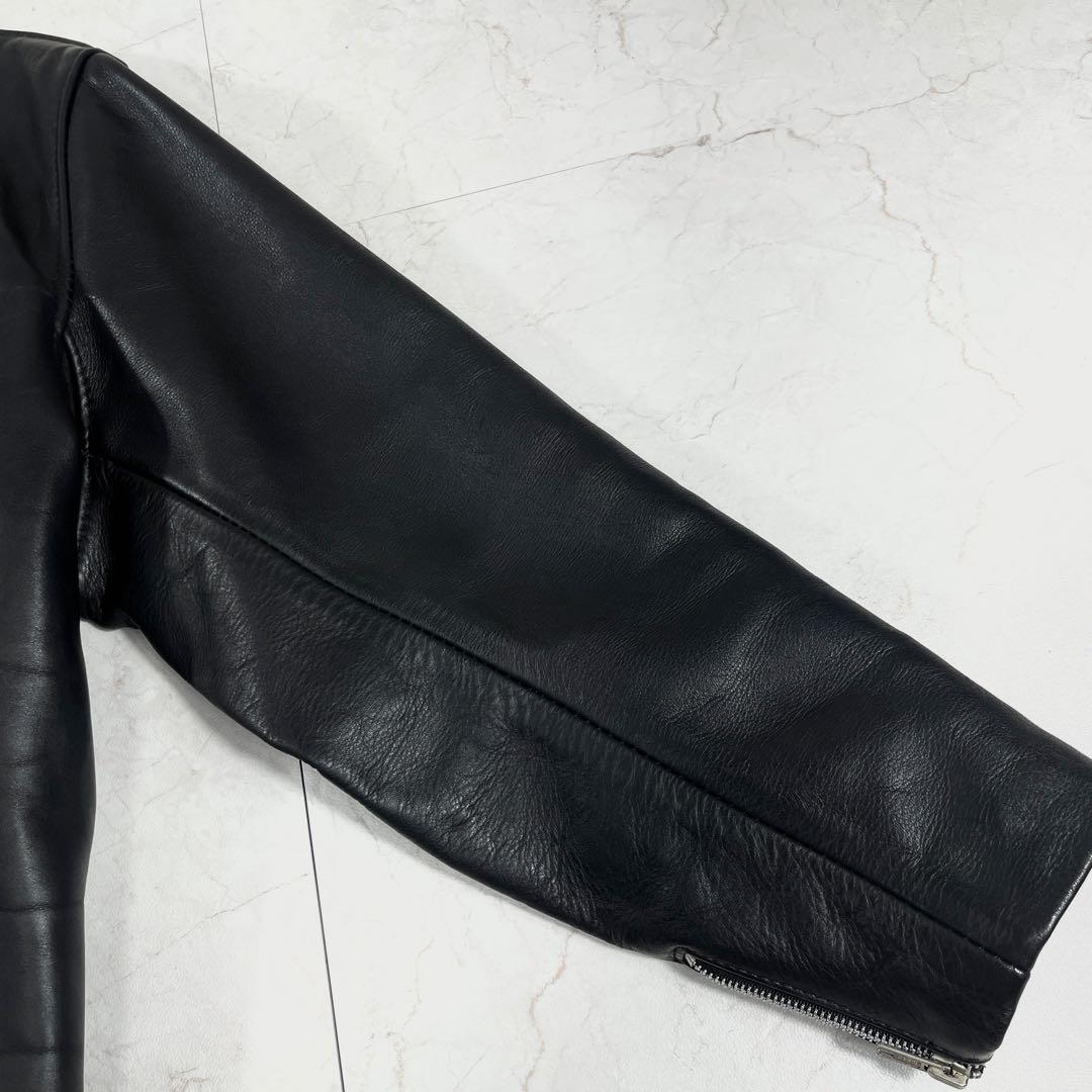 ✨極美品 ショット 641 ライダースジャケット 希少44 レザー 本革