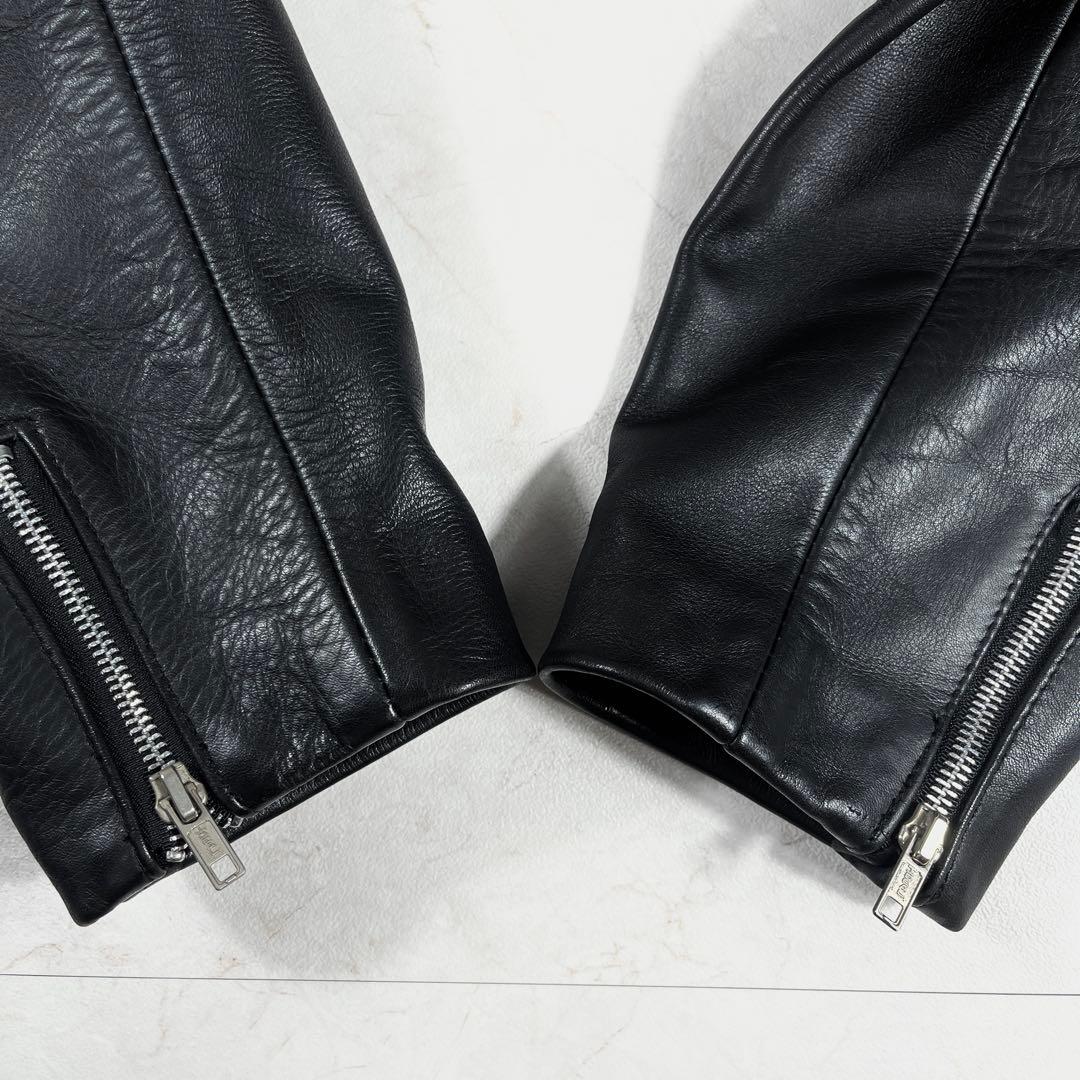 ✨極美品 ショット 641 ライダースジャケット 希少44 レザー 本革