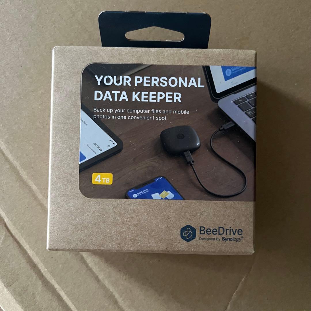 synology BeeDrive 4TB バックアップハブ 外付けSSD