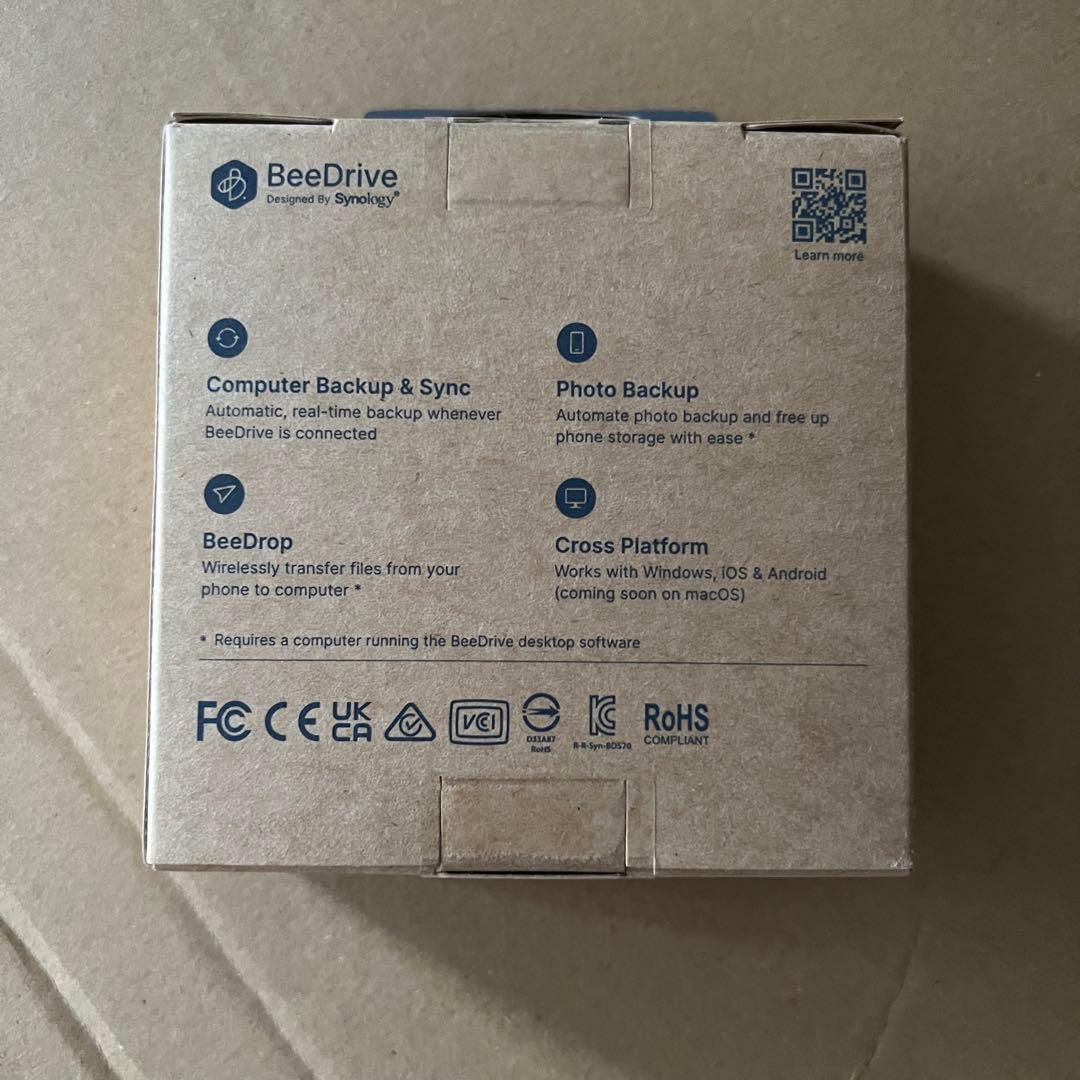 synology BeeDrive 4TB バックアップハブ 外付けSSD