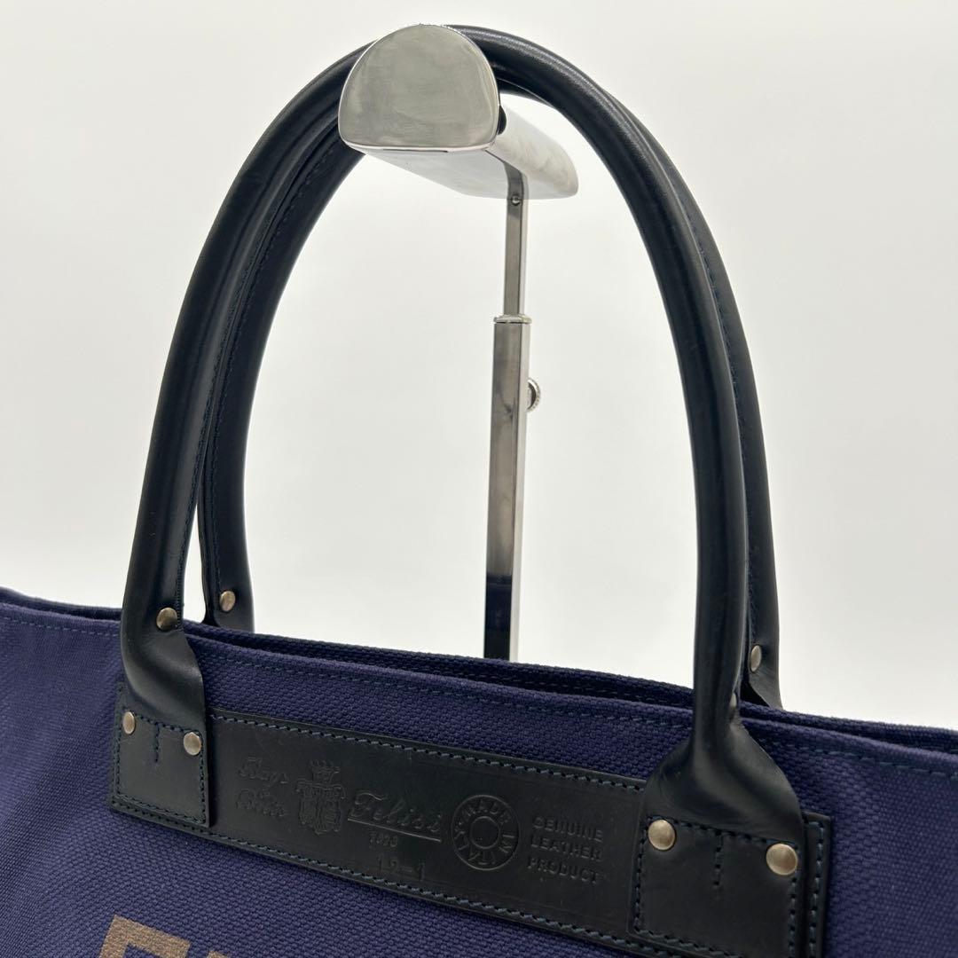 【美品】フェリージ チモッサート トートバッグ 19-1 レザー キャンバス