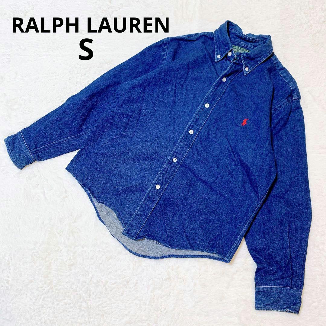 ラルフローレンpolo country デニムシャツ Sメンズ 綿100%高見え