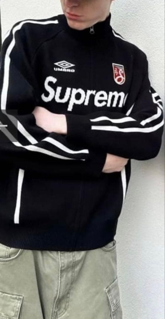 Supreme®/Umbro® Zip Up Sweater Black