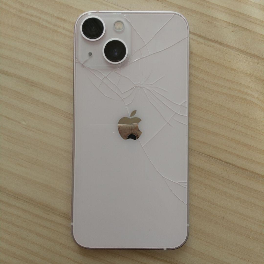 iPhone13mini 256GB 純正バッテリー98％ 背面ヒビ割れ