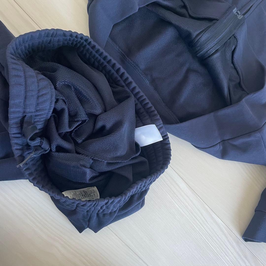 adidas アディダス ジャージ 上下 セットアップ 紺白 人気 XL+M2点