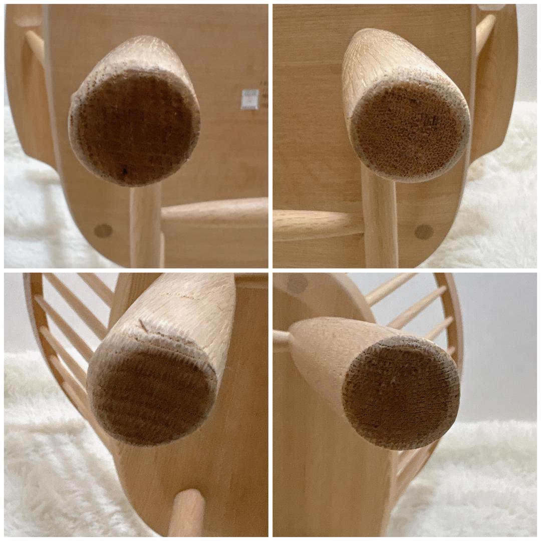 極美品✨リキ ウインザー アームチェアー 北海道ナラ 無垢材 椅子