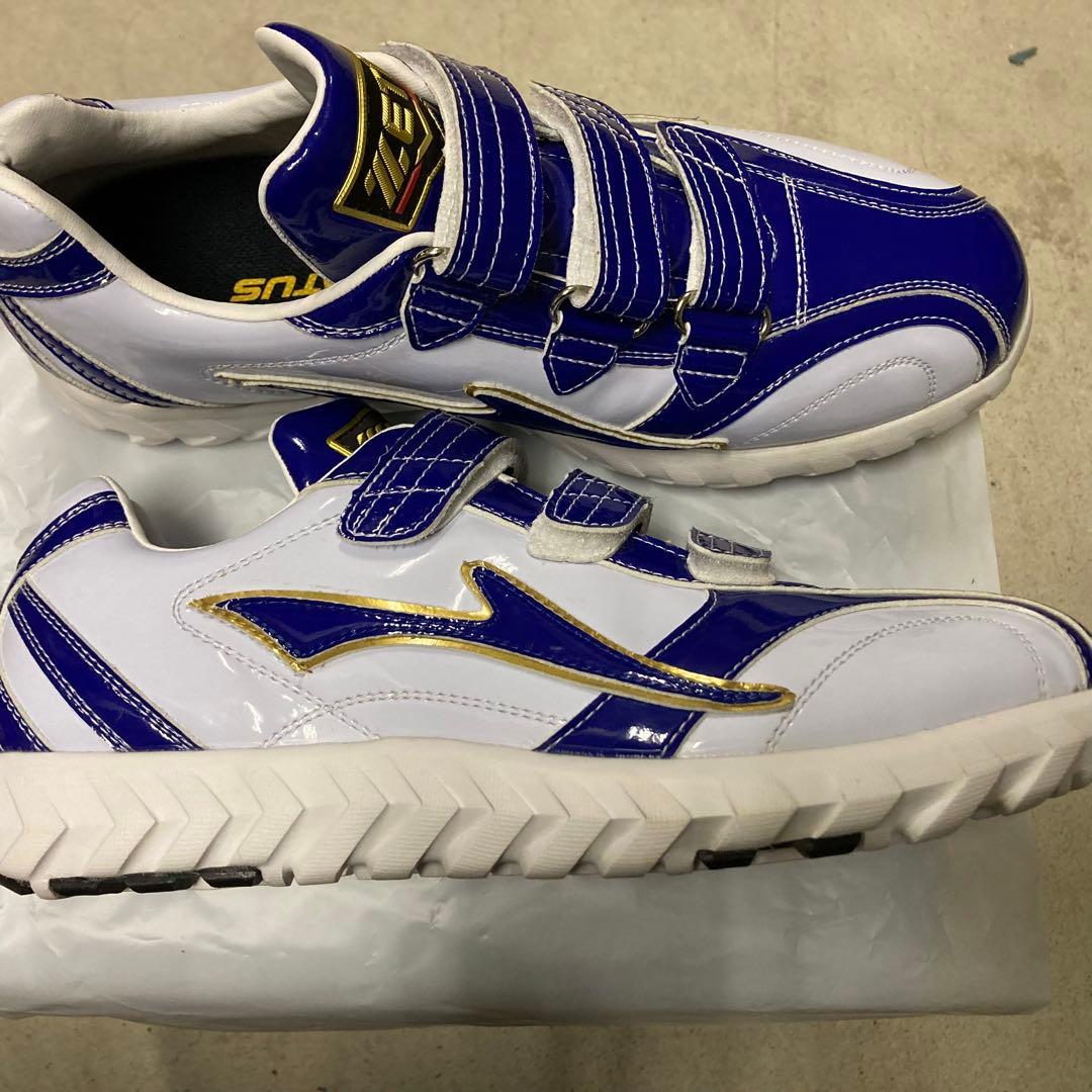 ZETT ゼットプロステイタストレーニングシューズ 白/青