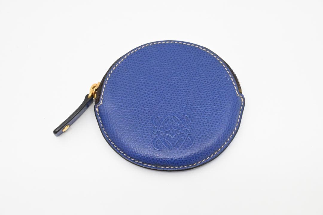【大人気アイテム】ロエベ　LOEWE　ケース　小銭入れ　レザー　ブルー