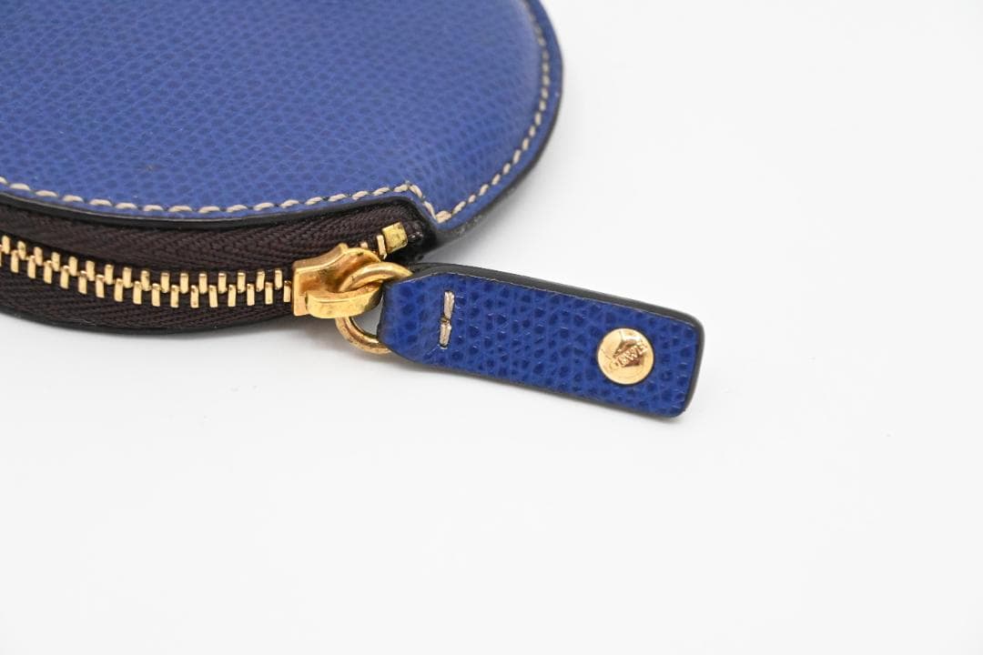 【大人気アイテム】ロエベ　LOEWE　ケース　小銭入れ　レザー　ブルー