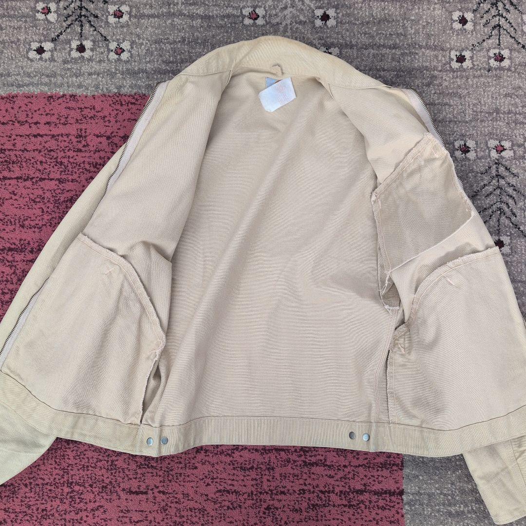 スペシャル Carhartt デトロイト ジャケット 裏地なし　生成り　USA製