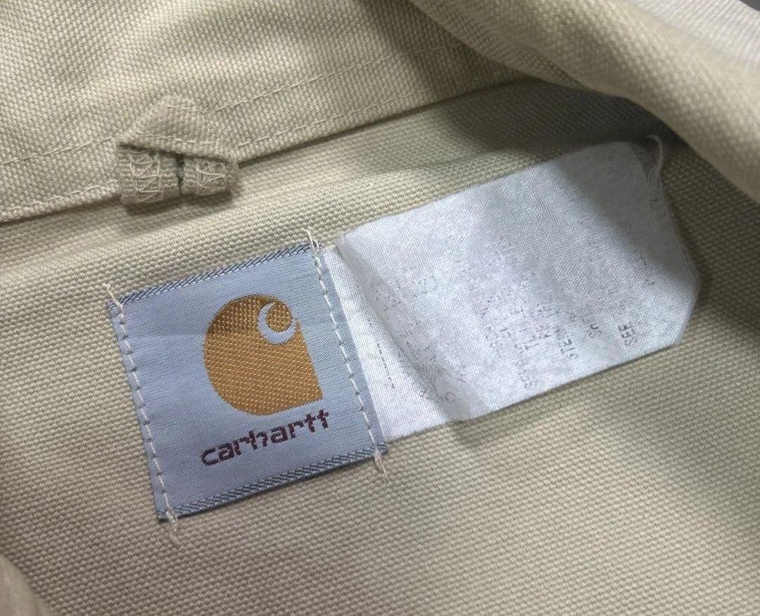 スペシャル Carhartt デトロイト ジャケット 裏地なし　生成り　USA製