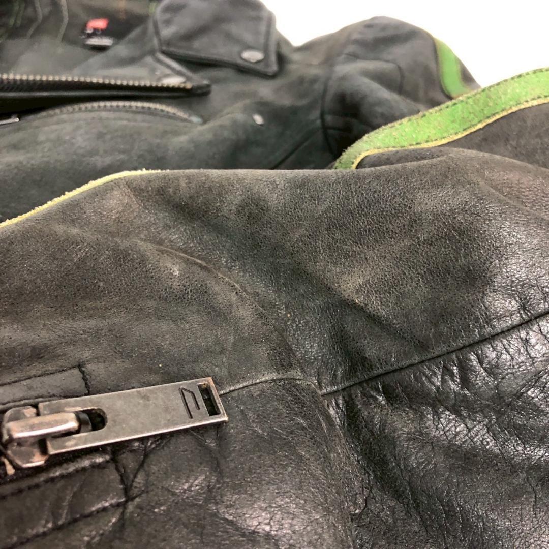 DIESEL ディーゼル レザー ジャケット ブラック メンズ ブランド