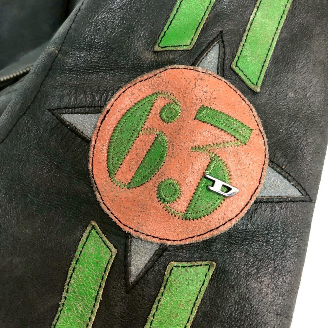 DIESEL ディーゼル レザー ジャケット ブラック メンズ ブランド