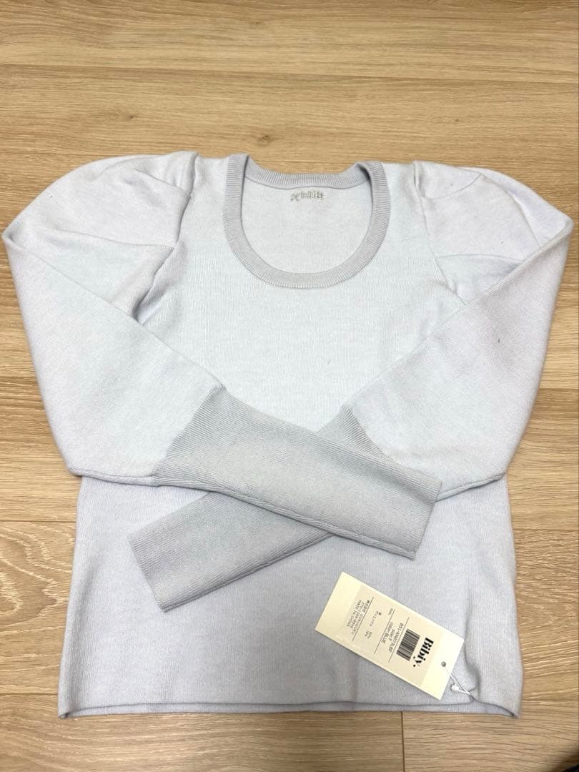 Bibiy EFFIE PUFF KNIT BLUE ニット