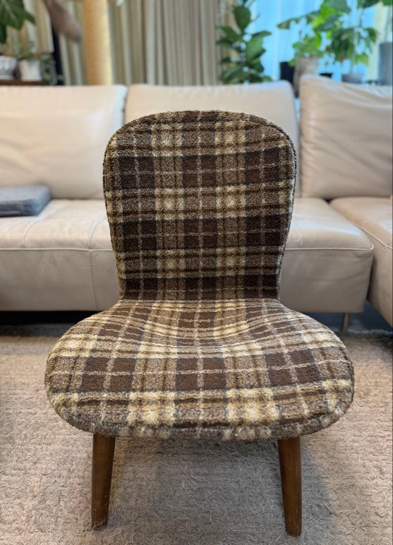 トラックファニチャー ラウンジチェア チェック柄