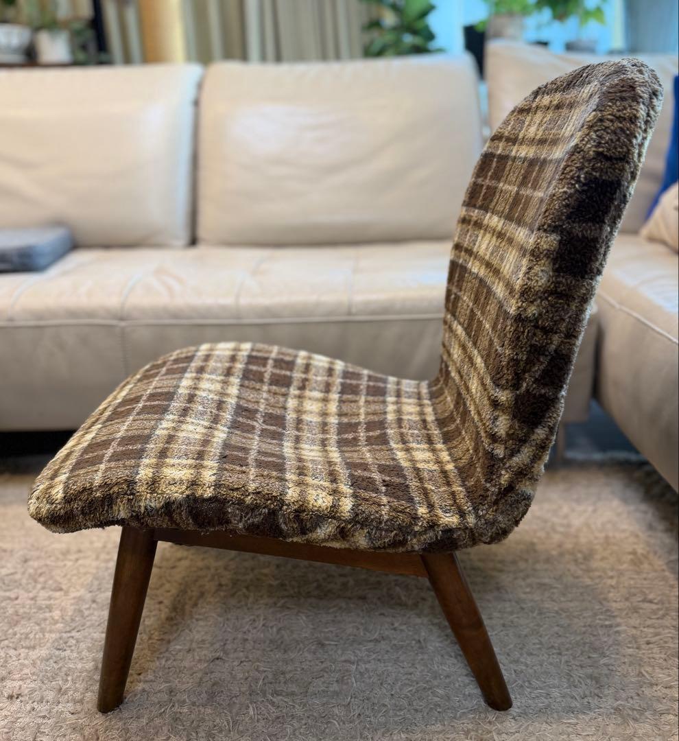 トラックファニチャー ラウンジチェア チェック柄