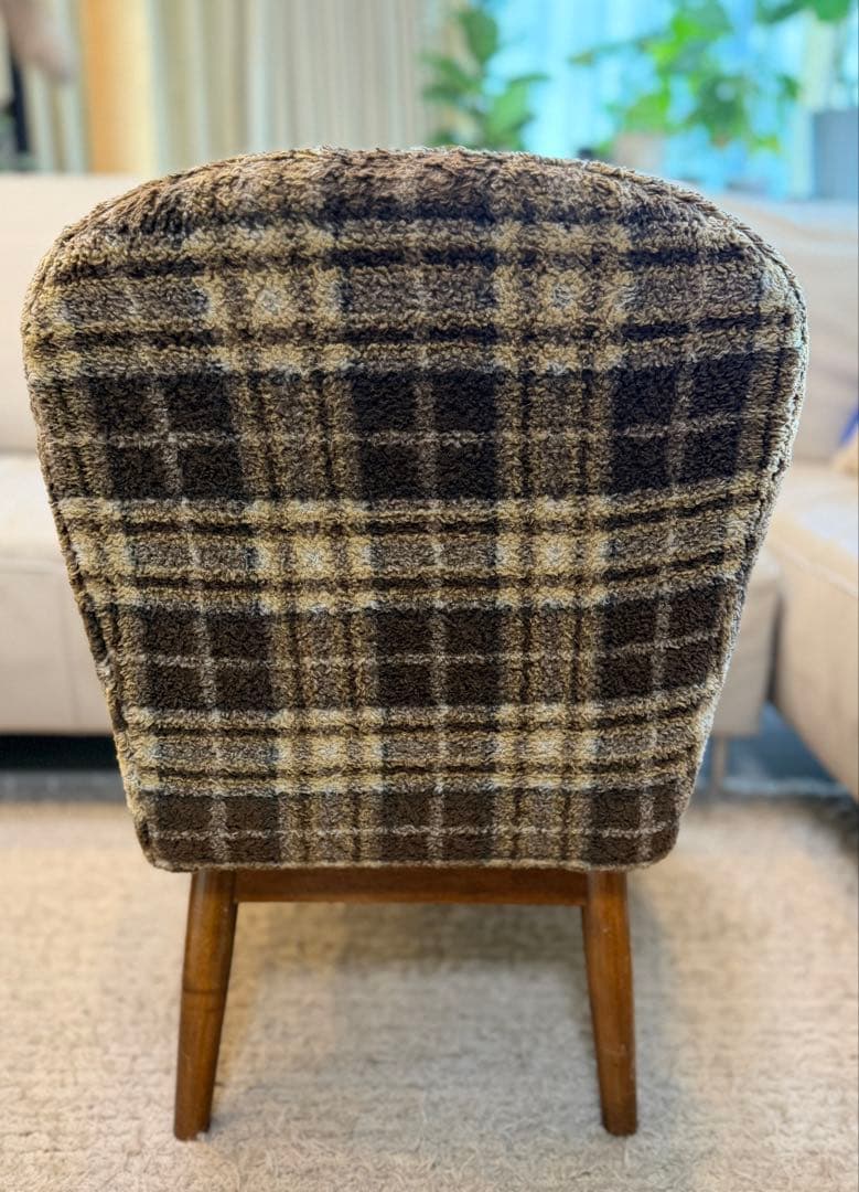 トラックファニチャー ラウンジチェア チェック柄