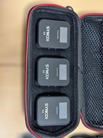 【極美品・屋内確認のみ】SYNCO G2(A2) ワイヤレスマイク 2波送信機