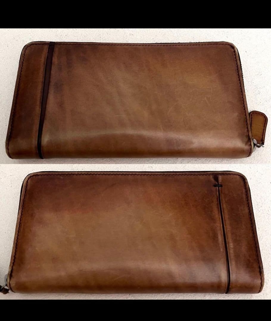 ✨極美品✨ベルルッティ　ガスパール　ラウンドジップ長財布　レザー　ブラウン