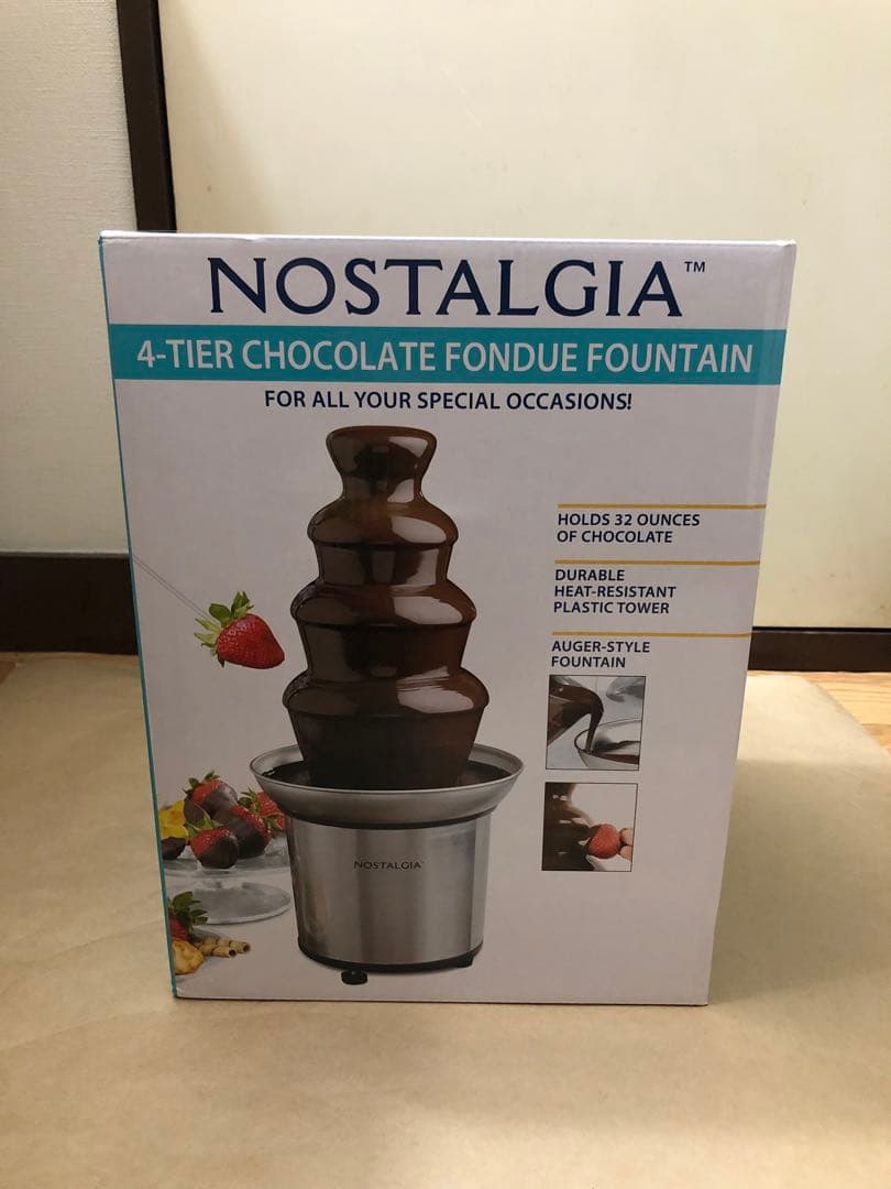 未使用　ノスタルジア　チョコレート　フォンデュファウンテン 4段タワー