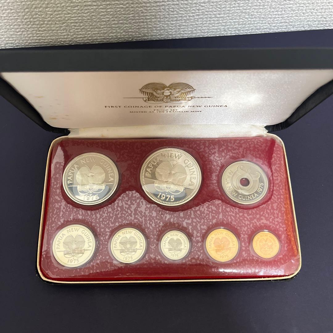 パプアニューギニア 初代セット 1975年 プルーフ仕上げ