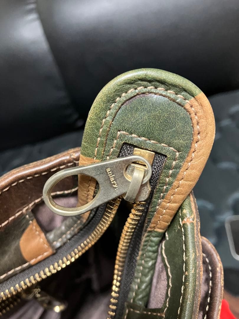 aniary カモフラ柄　迷彩デザイン レザートートバッグ　A4 メンズ