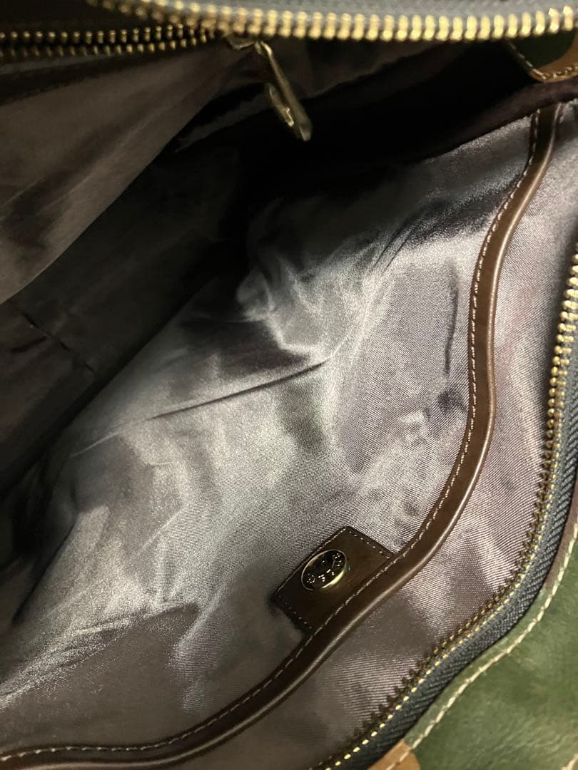 aniary カモフラ柄　迷彩デザイン レザートートバッグ　A4 メンズ