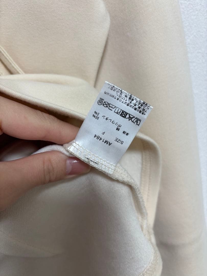 トップス andmarry Mary logo choker tops ivory