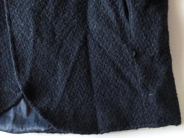 BLUE BLUE JAPAN ネップツイード フード コクーンコート ゆったり