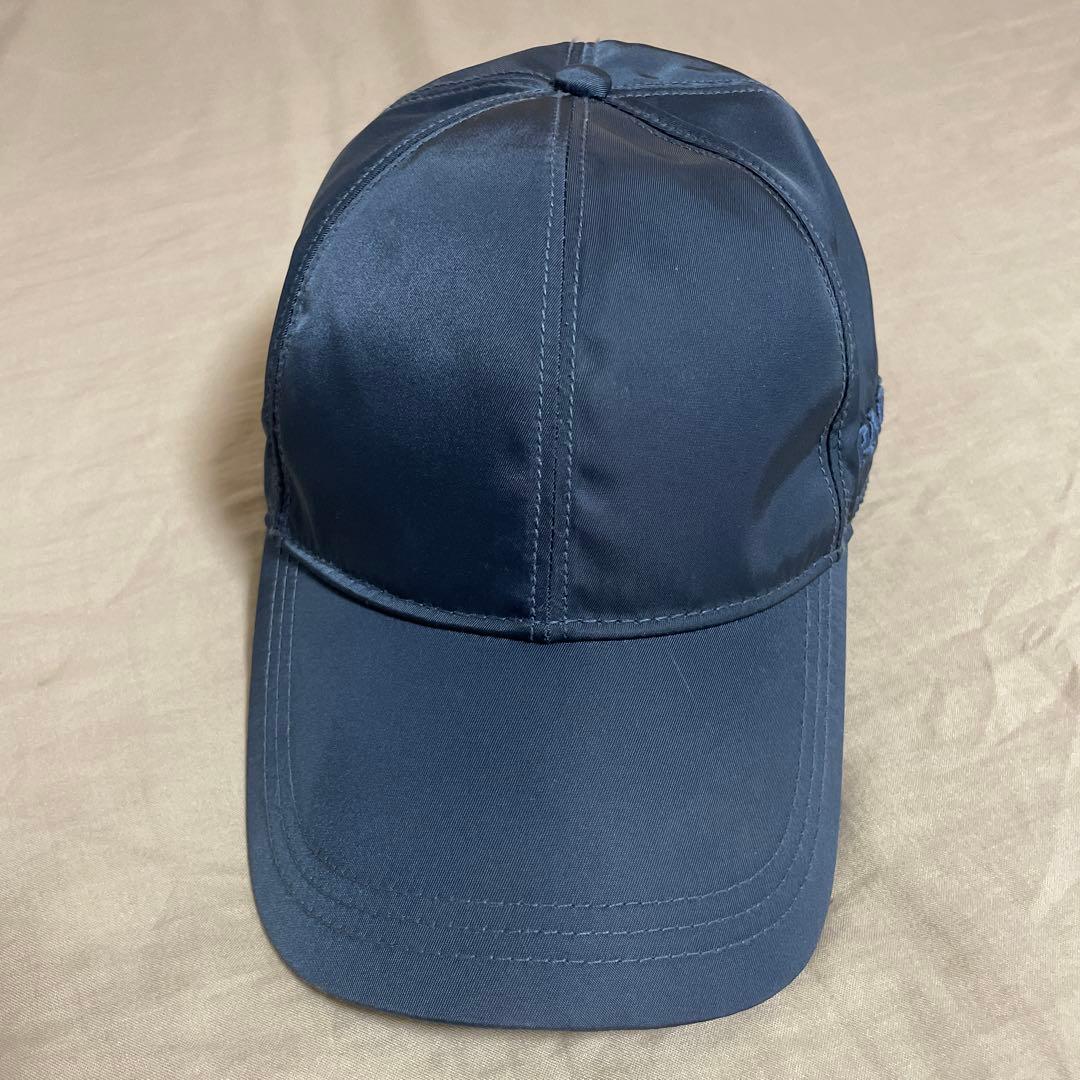【フォロー割引】PRADA ベースボールキャップ ブルー ネイビー