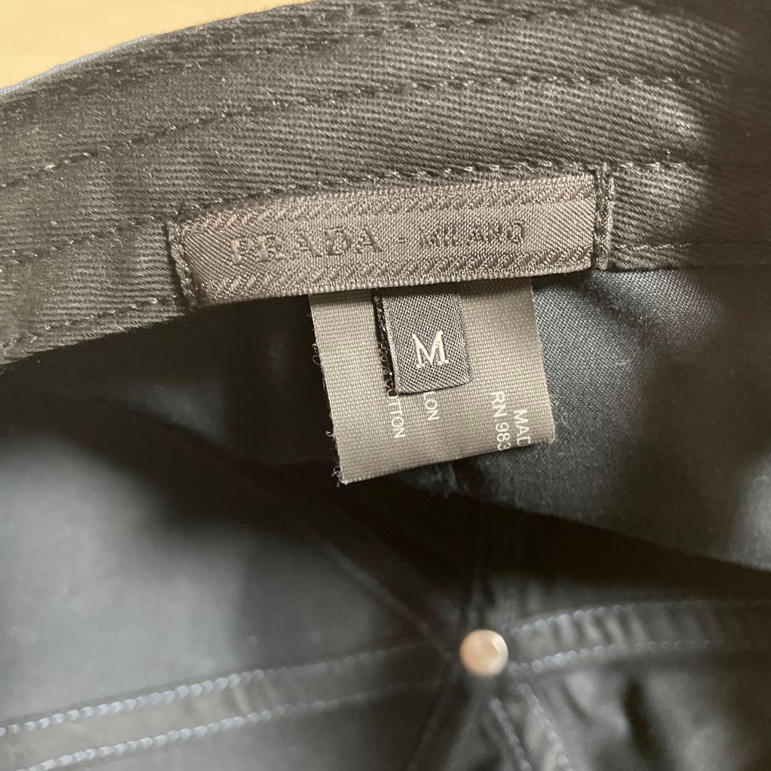【フォロー割引】PRADA ベースボールキャップ ブルー ネイビー